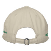 芝生サー気にビス 刺繍入りキャップ (裏面)