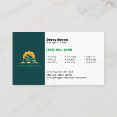 芝生サー気にビス 名刺 (裏面)