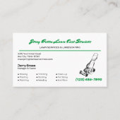 芝生サー気にビス 名刺 (正面)