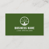芝生スプリンクラー灌漑グリーン造園 名刺 (正面)