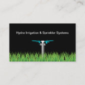 芝生スプリンクラー灌漑ビジネスカード 名刺 (正面)
