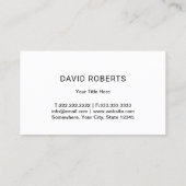 芝生ハート気に芝生&造園ブラック 名刺 (裏面)