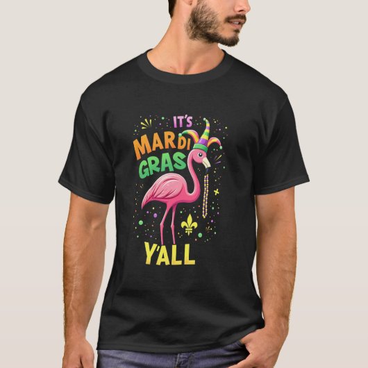 芝生フラミンゴやぁ Tシャツ (正面)