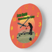 芝生ボウル勝者のデザイン、壁時計 ラージ壁時計 (傾斜)
