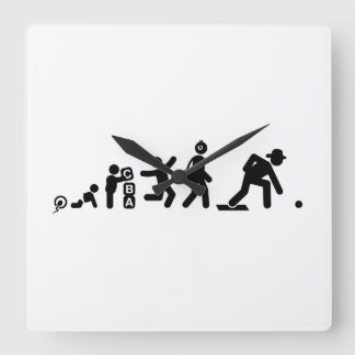 芝生ボール スクエア壁時計