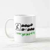 芝生ボール-私は決してそれのジャックを得ません コーヒーマグカップ (左)