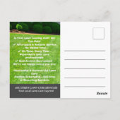 芝生モダンサー気にビス ポストカード (裏面)