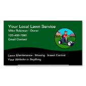 芝生モダンユニークサービス磁気名刺 マグネット名刺 (正面)