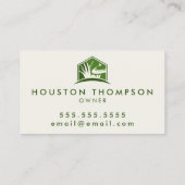 芝生モダンロ気にゴプロフェッショナル造園 名刺 (裏面)