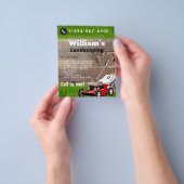 芝生モダン刈り取りサービス気に チラシ (手)