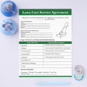 芝生モダン協定気に型枠テンプレート チラシ (シングル)