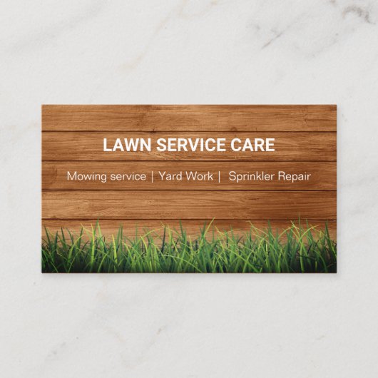 芝生モダン気にグリーングラス 名刺 (正面)