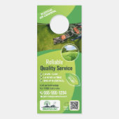 芝生モダン気に造園 ドアノブサイン (正面)