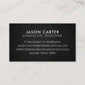 芝生モダン用草刈り業務カー気にド 名刺 (裏面)