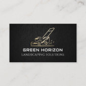 芝生モダン用草刈り業務カー気にド 名刺 (正面)