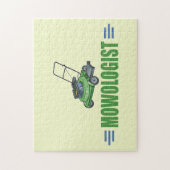 芝生ヤードの草刈り、芝生の芝生、造園の気に芝生 ジグソーパズル (縦)