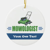 芝生ヤードの草刈り、芝生の芝生、造園の気に芝生 セラミックオーナメント (正面)