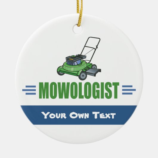 芝生ヤードの草刈り、芝生の芝生、造園の気に芝生 セラミックオーナメント (正面)