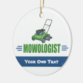 芝生ヤードの草刈り、芝生の芝生、造園の気に芝生 セラミックオーナメント (左)