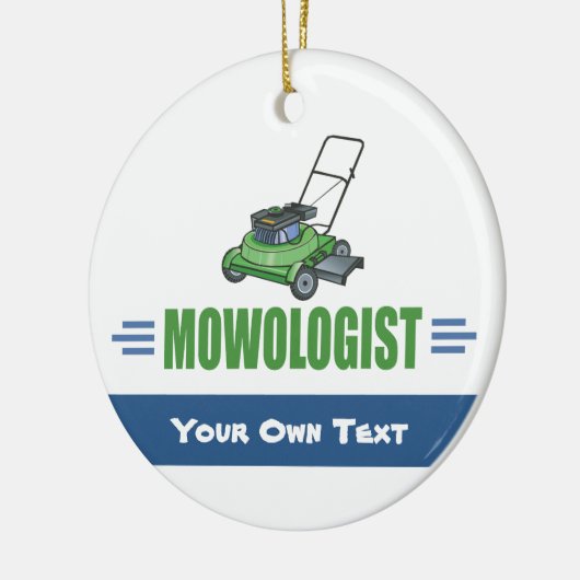 芝生ヤードの草刈り、芝生の芝生、造園の気に芝生 セラミックオーナメント (左)