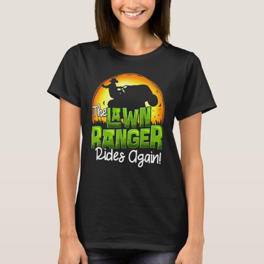 芝生レンジャーは再び芝生トラクタモーニングファ Tシャツ (正面)