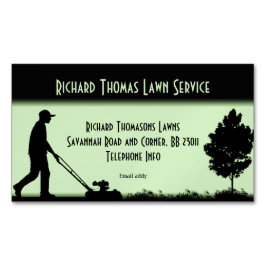 芝生事業景観磁気事業 マグネット名刺