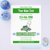 芝生刈り、モウローンズ、造園芝生気に チラシ (シングル)