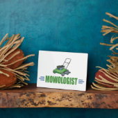 芝生刈り、モウローンズ、造園芝生気に フォトプラーク (側面)