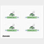 芝生刈り、モウローンズ、造園芝生気に 楕円形シール (シート)