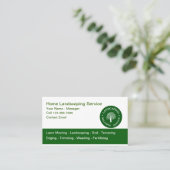 芝生及び造園サービスの名刺 名刺 (スタンド正面)