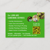 芝生園芸用名刺 名刺 (裏面)