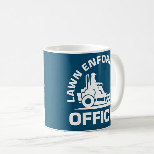 芝生強制執行役場検紙芝刈り機パパ コーヒーマグカップ (正面右)