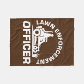 芝生強制執行役場検紙芝刈り機パパ フリースブランケット (正面(横))