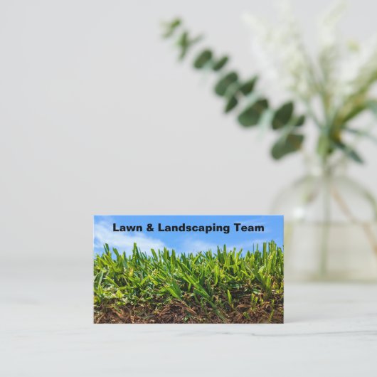 芝生最高のと起伏のある名刺 名刺 (スタンド正面)