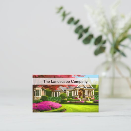 芝生最高のと造園の名刺の新登場 名刺 (スタンド正面)