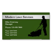 芝生最高の刈りサービス マグネット名刺 (正面)