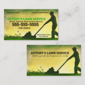 芝生業務用カード(プッシュモーア付) 名刺 (正面/裏面)