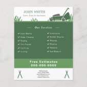 芝生気にとガーデナーフライヤー チラシ (正面)