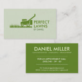 芝生気にとガーデニングの名刺 名刺 (正面/裏面)