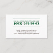 芝生気にとメンテナンス 名刺 (裏面)