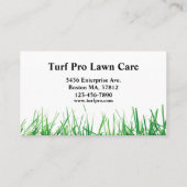 芝生気にとランドスキャパー 名刺 (裏面)