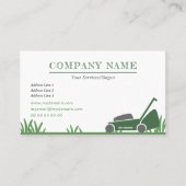 芝生気にと庭師の名刺 名刺 (正面)