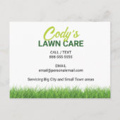 芝生気にと草刈りのメンテナンス ポストカード (裏面)