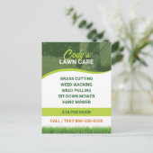 芝生気にと草刈りのメンテナンス ポストカード (スタンド正面)