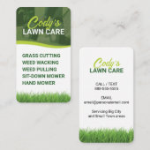 芝生気にと草刈り景観整備 名刺 (正面/裏面)
