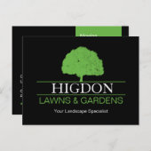 芝生気にと造園のチラシ ポストカード (正面/裏面)