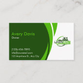 芝生気にと造園の草の刈りサービス 名刺 (正面)