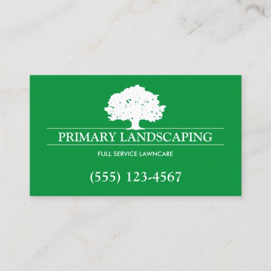 芝生気にと造園グリーン名刺 名刺 (正面)