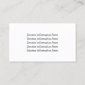 芝生気にと造園サービス 名刺 (裏面)