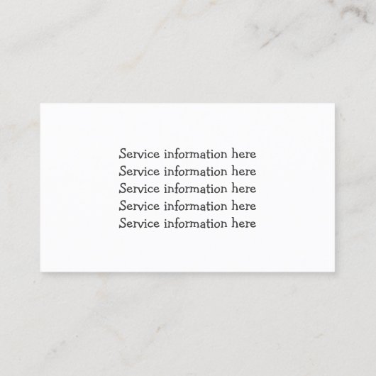 芝生気にと造園サービス 名刺 (裏面)